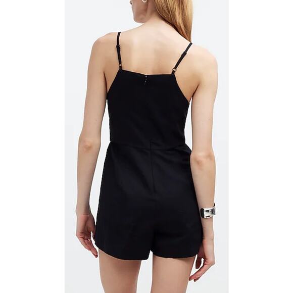 Madewell Tie-Waist Romper Size 0 NWT - Picture 4 of 9